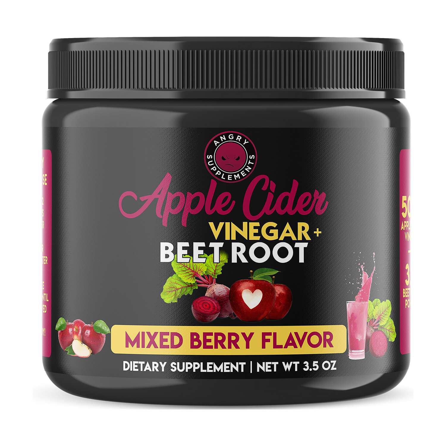 Apple Cider Vinegar + Beet Root - Mixed Berry - 3.5 oz. (15 Servings)